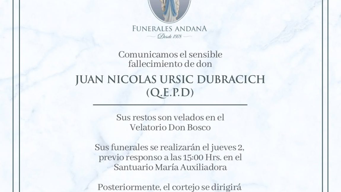 Juan Nicolas Ursic Dubracich