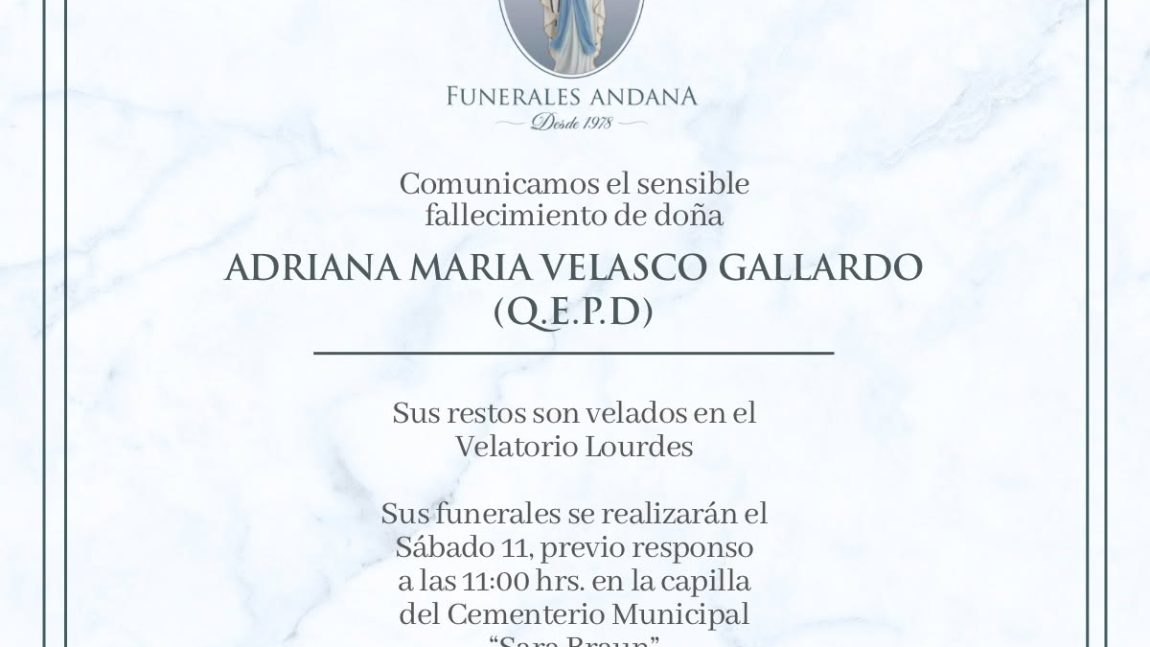 Adriana Maria Velasco Gallardo