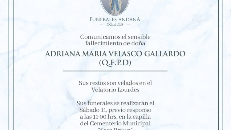 Adriana Maria Velasco Gallardo