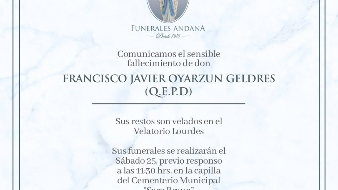 Francisco Javier Oyarzun Geldres