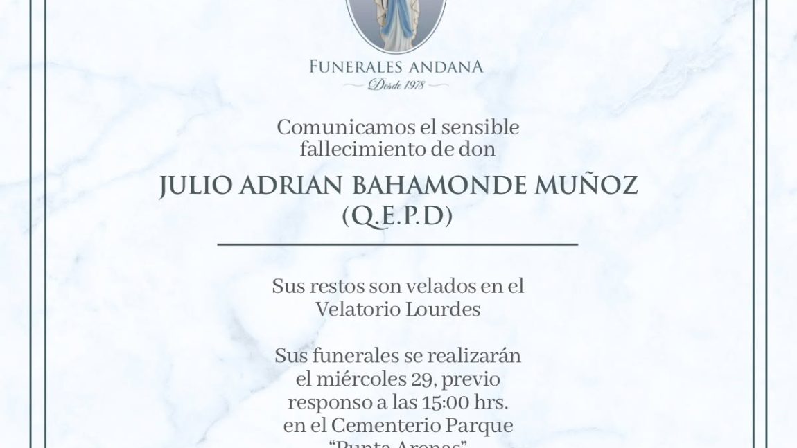 Julio Adrian Bahamonde Muñoz