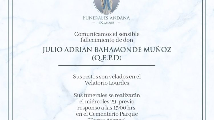 Julio Adrian Bahamonde Muñoz