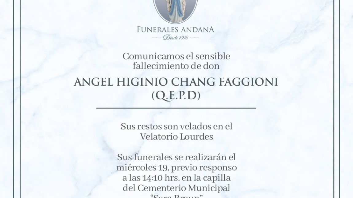 Angel Higinio Chang Faggioni