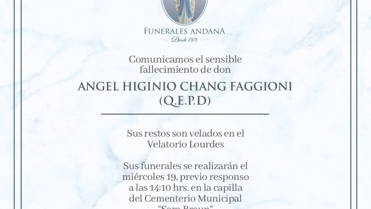 Angel Higinio Chang Faggioni