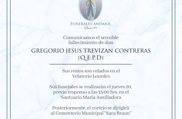 Gregorio Jesús Trevizan Contreras