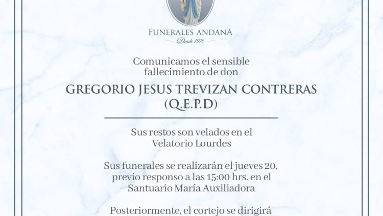 Gregorio Jesús Trevizan Contreras