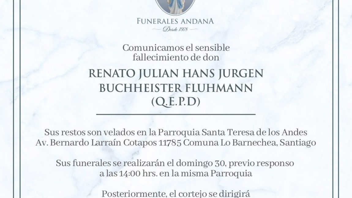 RENATO JULIAN HANS JURGEN BUCHHEISTER FLUMANN