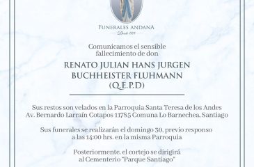 RENATO JULIAN HANS JURGEN BUCHHEISTER FLUMANN