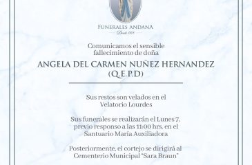 Angela del Carmen Nuñez Hernandez