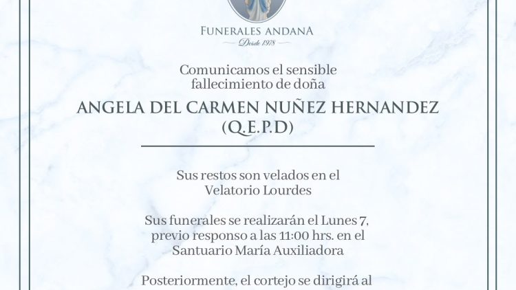 Angela del Carmen Nuñez Hernandez